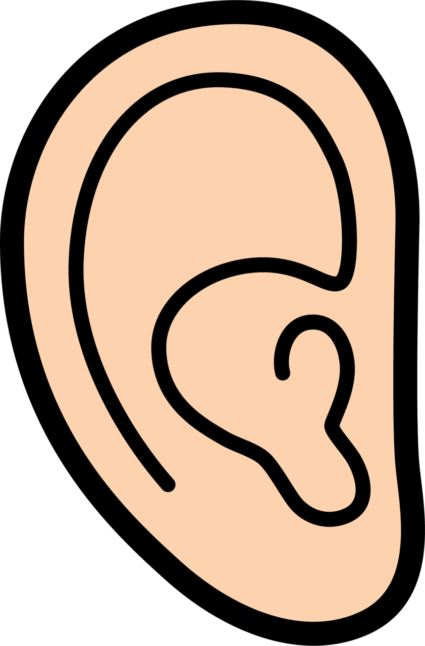 Ear pin page clipart background