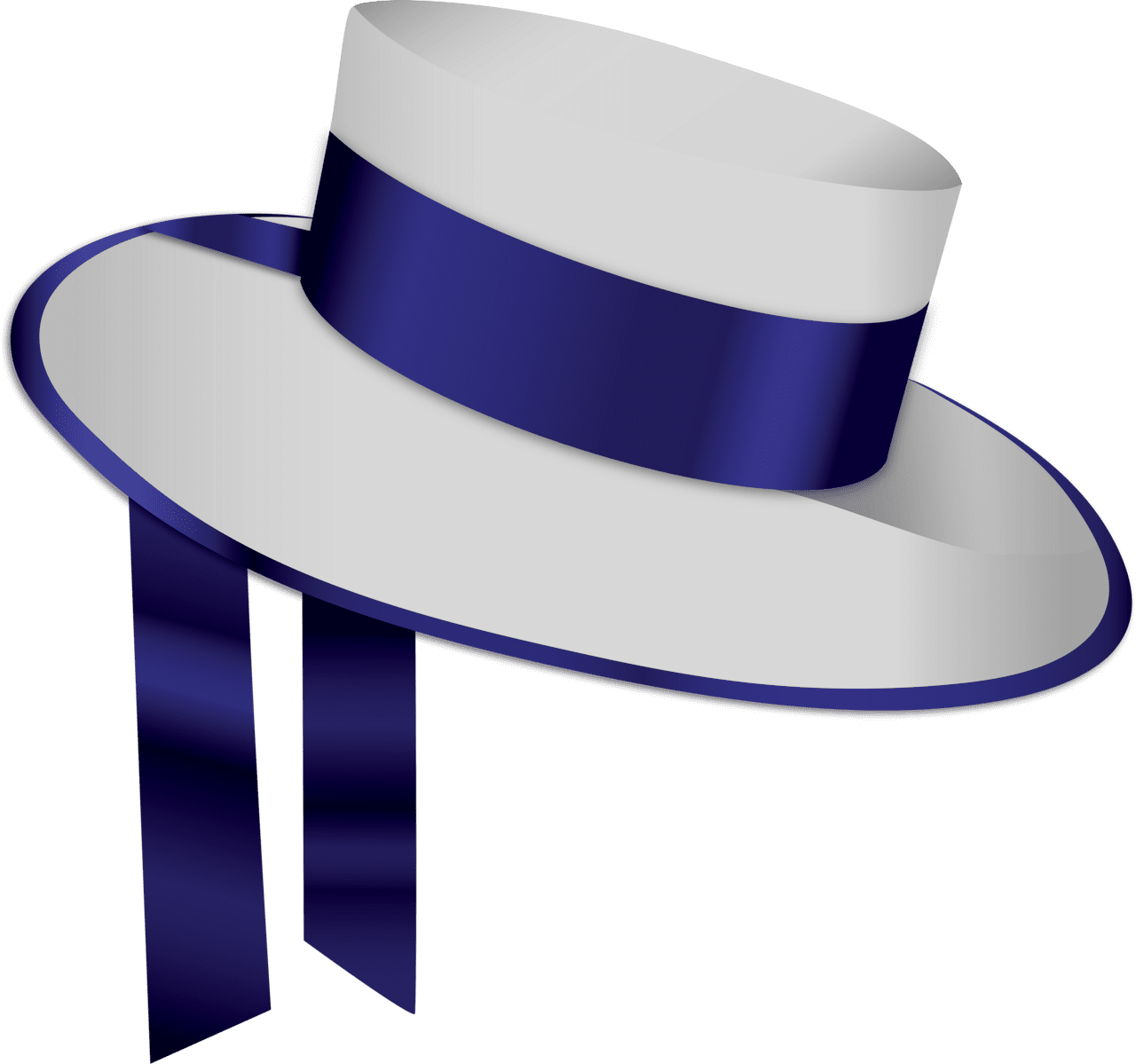 Blue white hat clipart photo