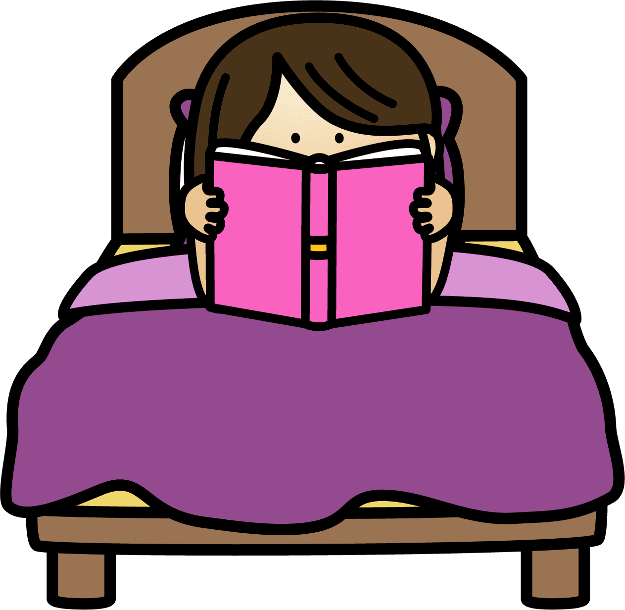 Bed pin page clipart vector