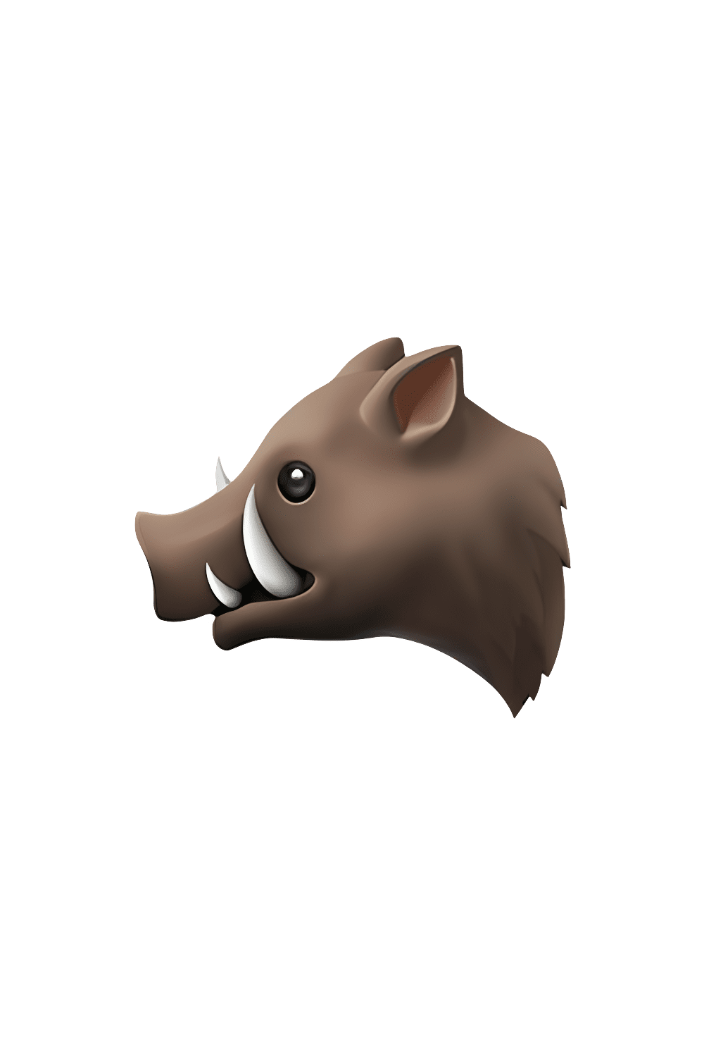 Pig boar emoji clipart transparent