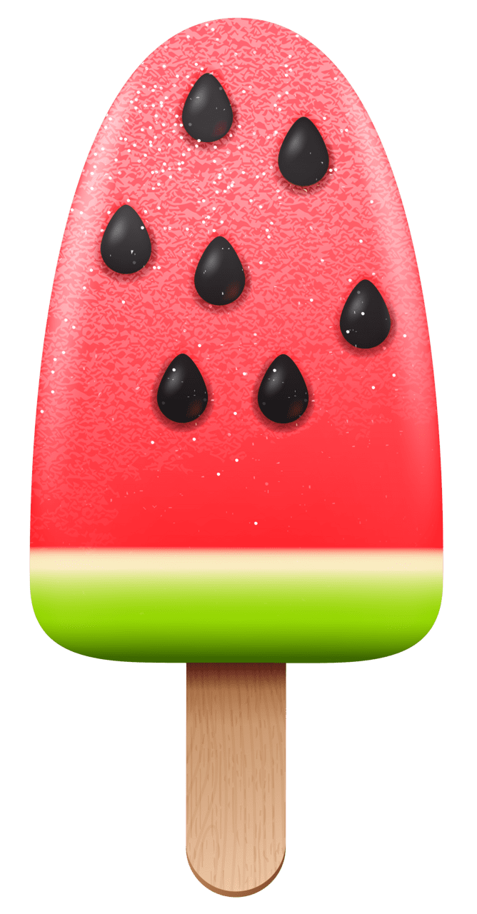 Watermelon melon ice cream clipart image