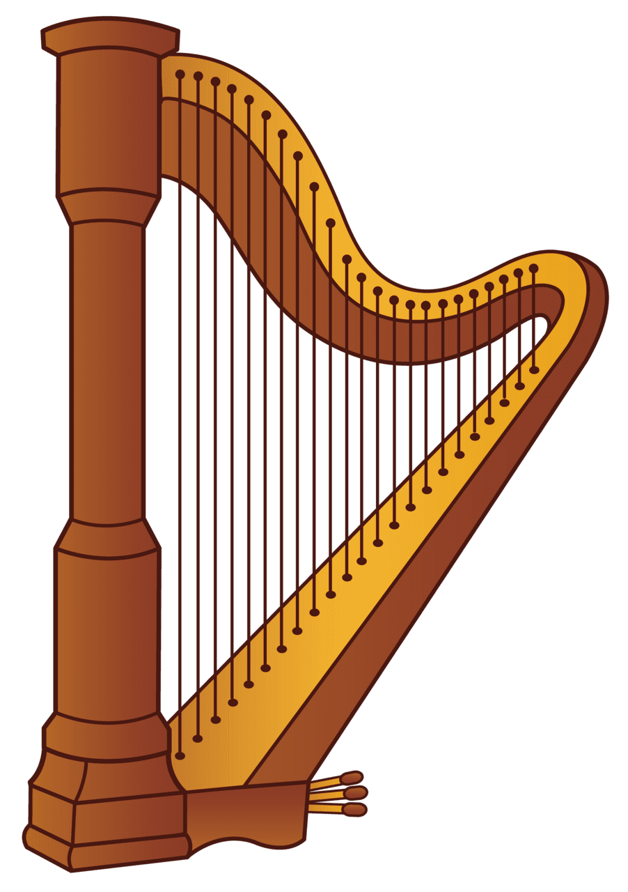 Music harp clipart copyright bing transparent