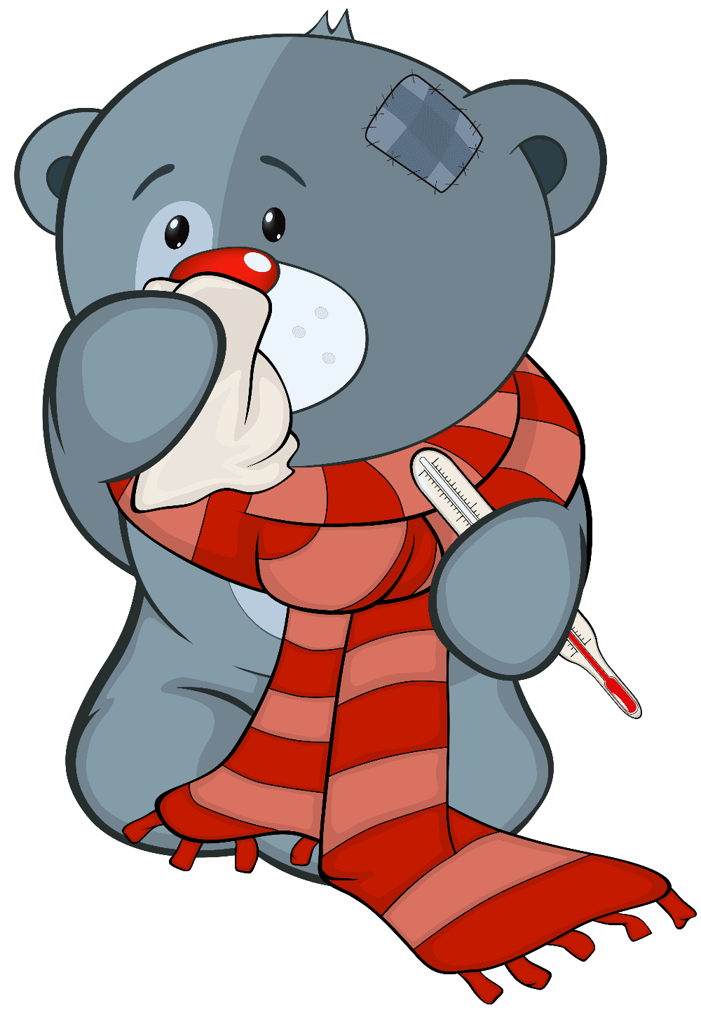 The stuffed toy bear cub and illness cartoon hosted imgbb clipart picture