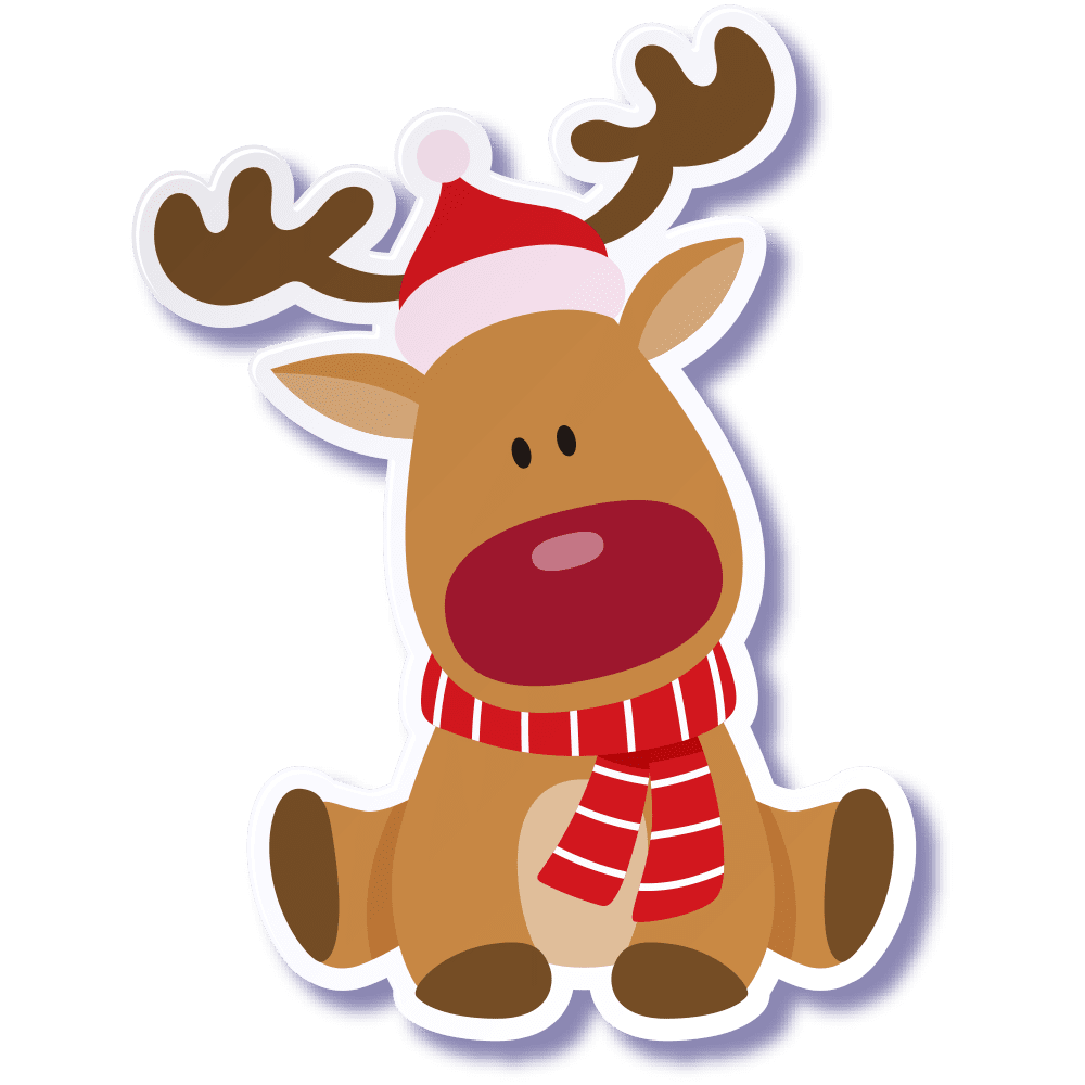 Reindeer pin page clipart clip art