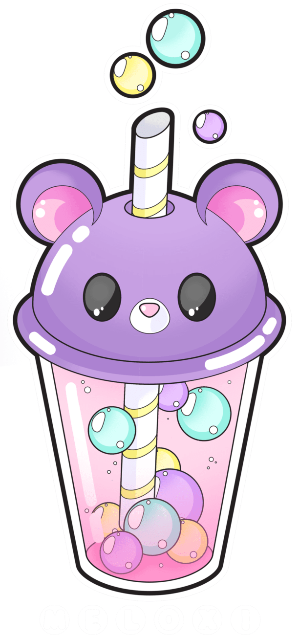 Bubbles panda bubble tea by meloxi deviantart clipart logo