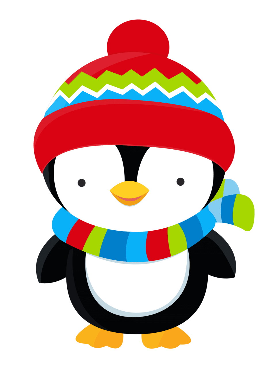 Holiday cute penguin christmas crafts clipart transparent