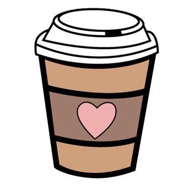 Coffee cup pin page clipart photo 2