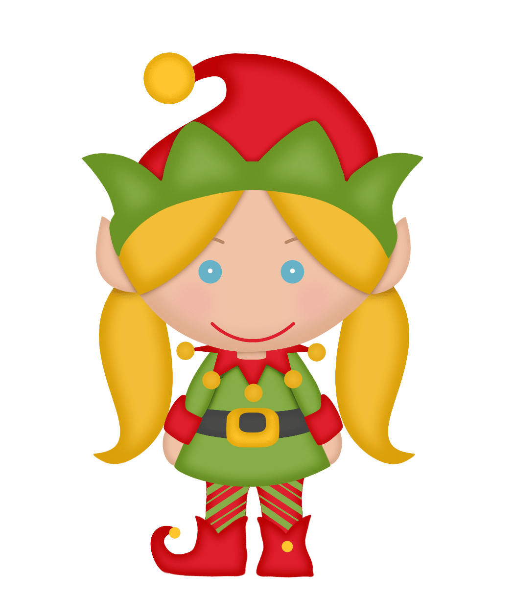 Elf pin page clipart vector 2