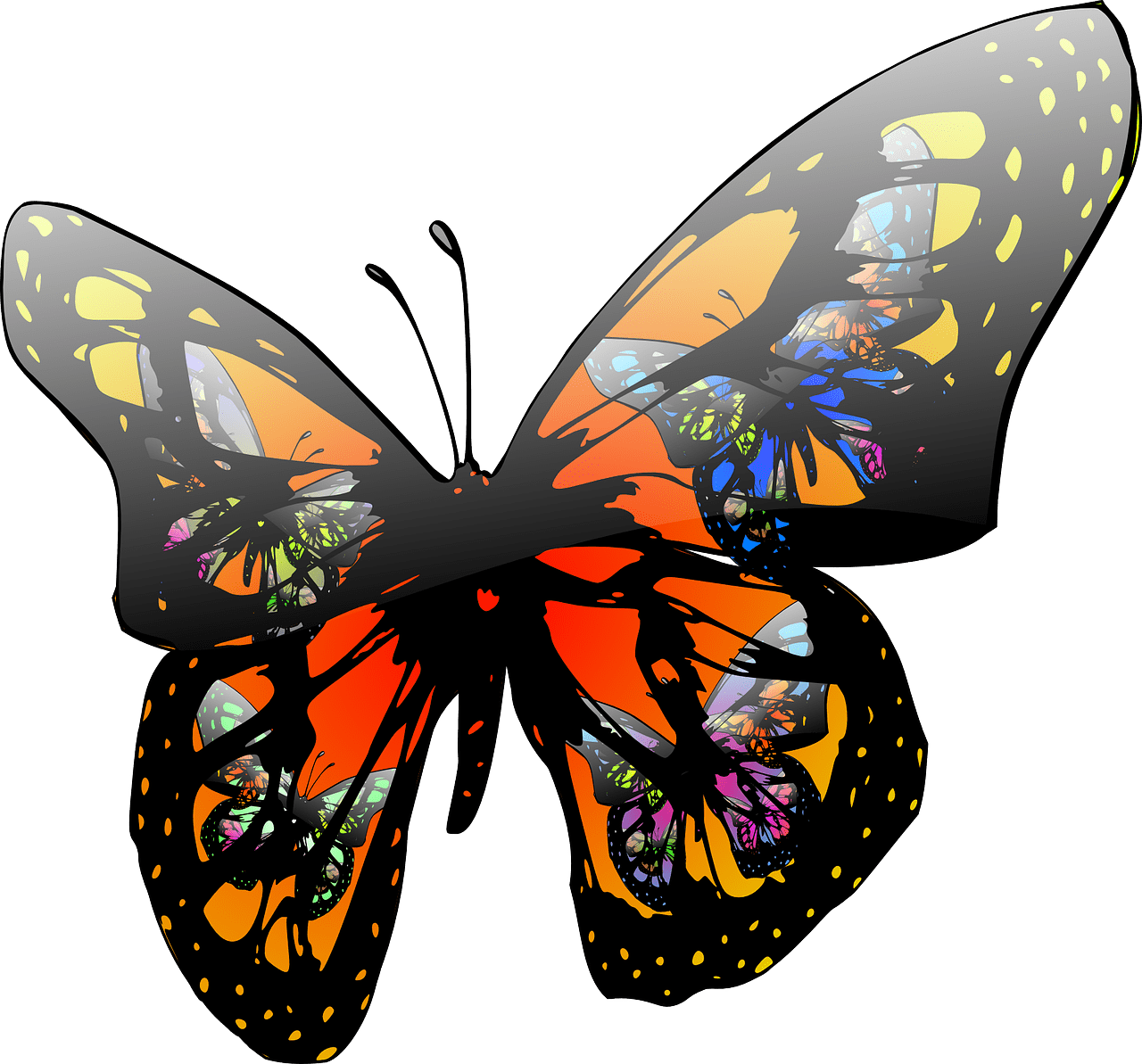 Butterflies enchanting moments of childhood clipart transparent