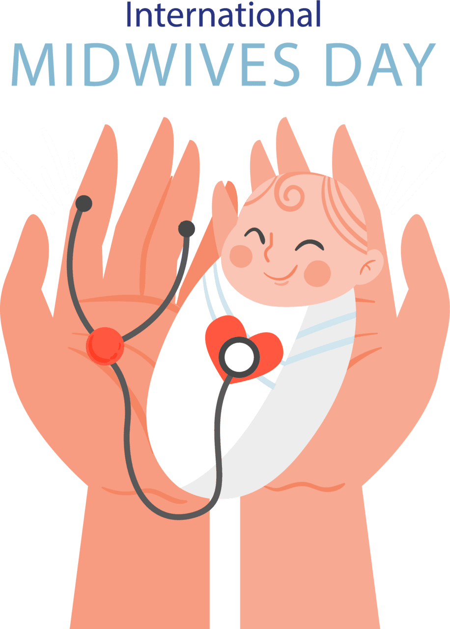Nurse cartoon midwives day clipart clip art