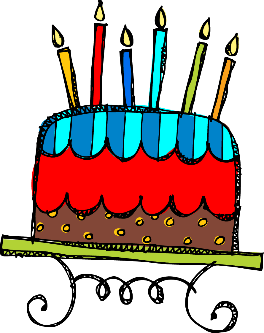 Congratulations birthday clipart cake vector