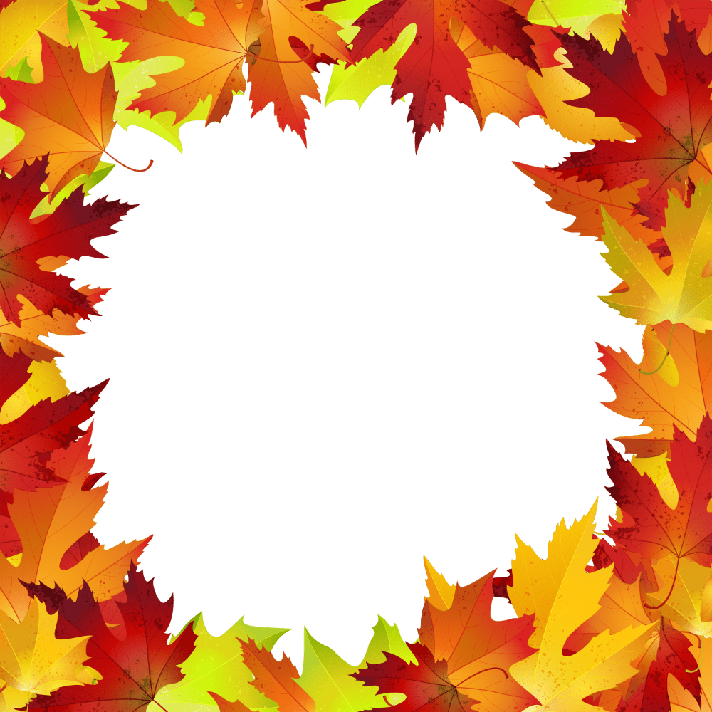 Fall leaves leav border autumn clipart clip art