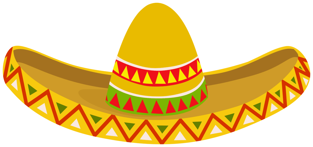 Hat mexican sombrero clipart free