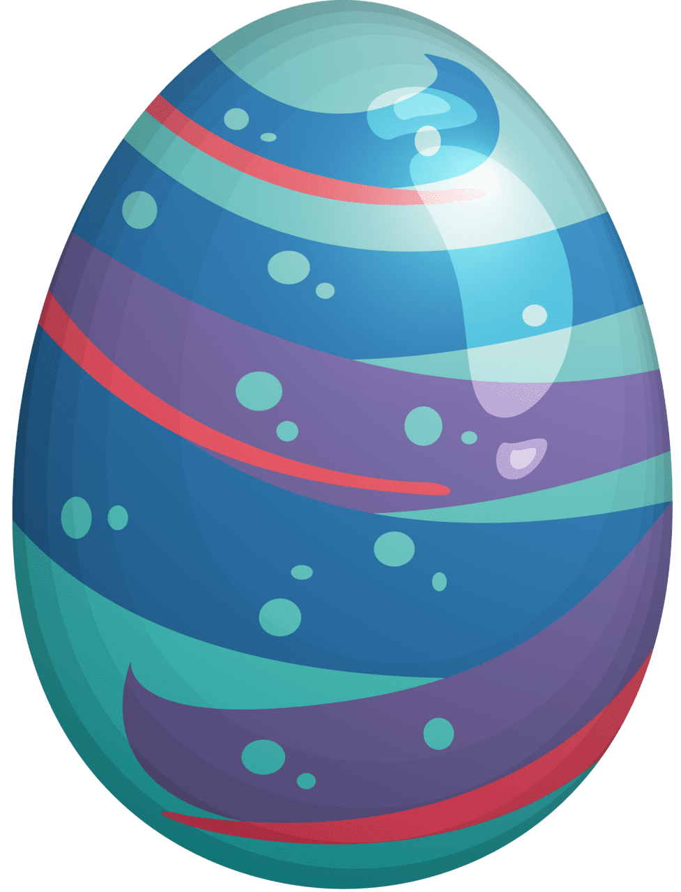 Easter pa ted egg image clipart