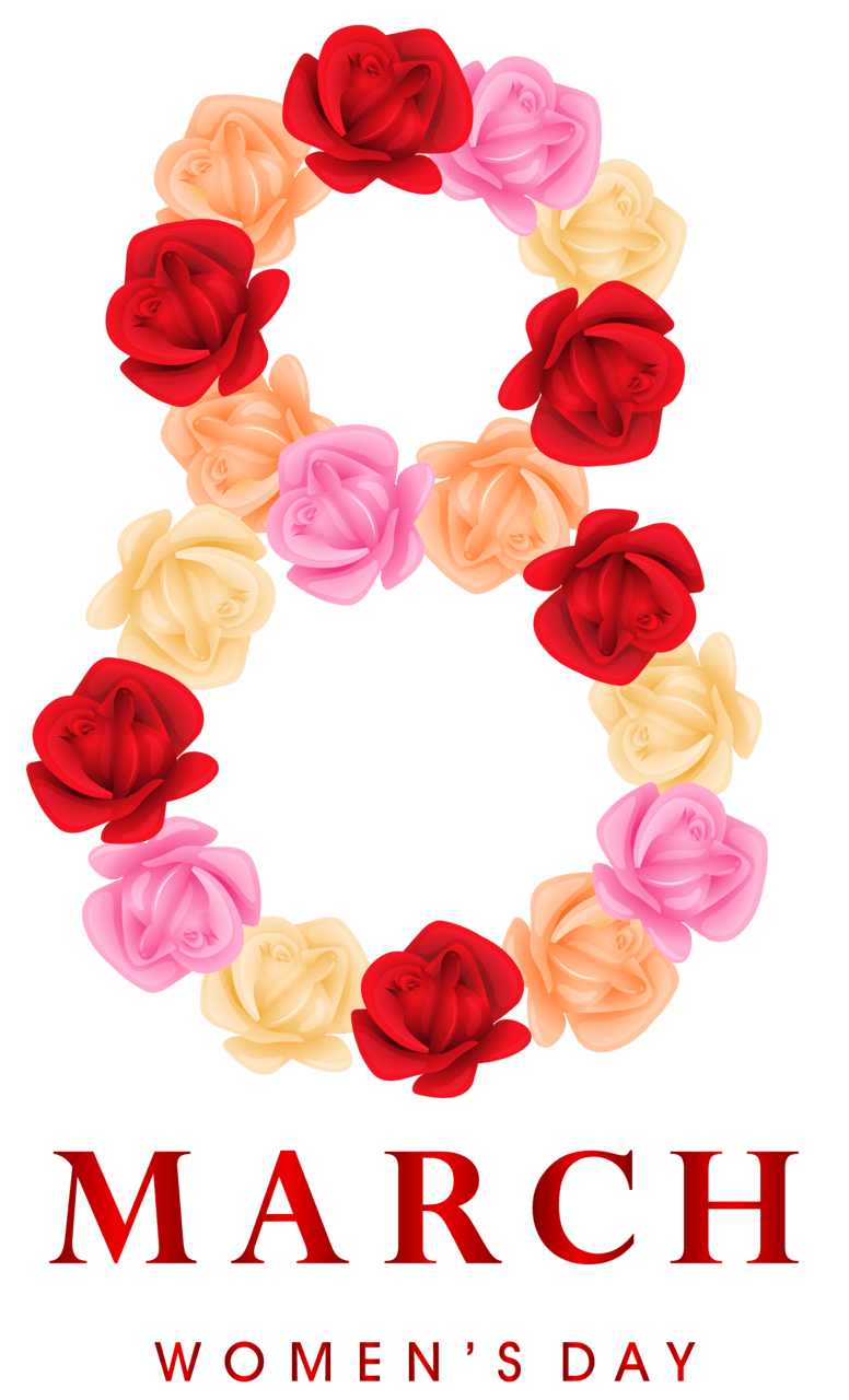 March womens day clipart image