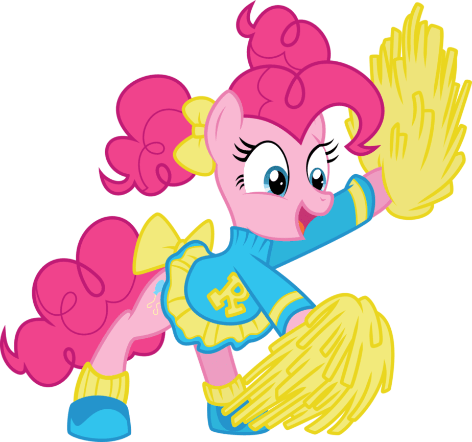 Cheer leader pinkie pie by yetioner deviantart clipart free