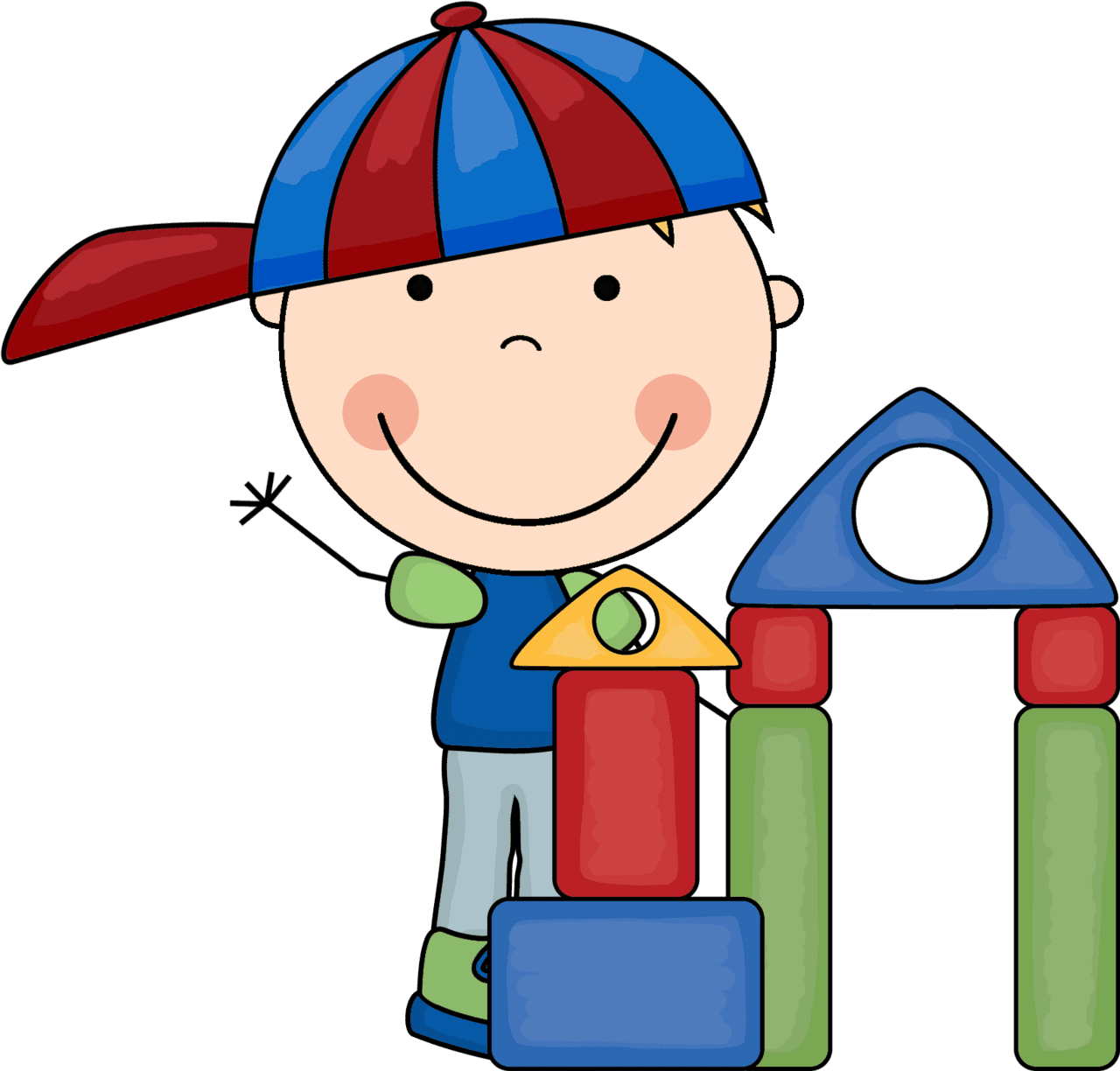 Children pin page clipart picture