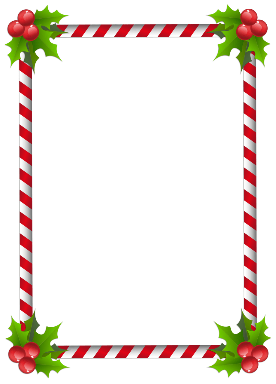 Black and white christmas page borders border clipart transparent