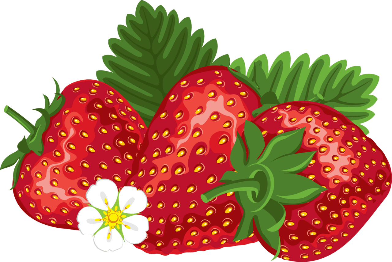 Strawberry pin page clipart vector 2