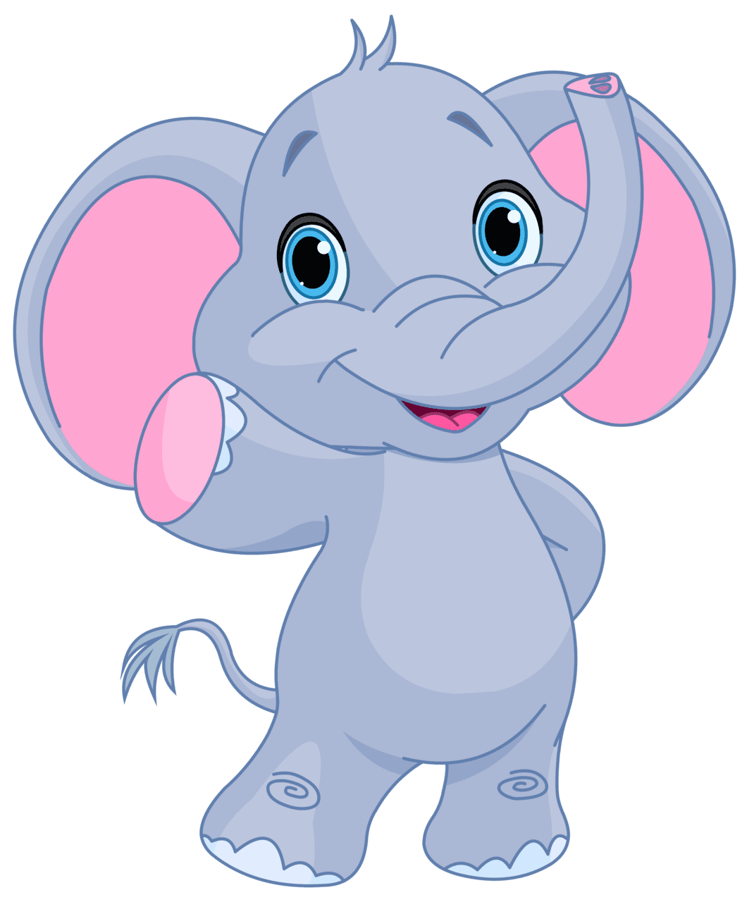 Animal cute elephant clipart image