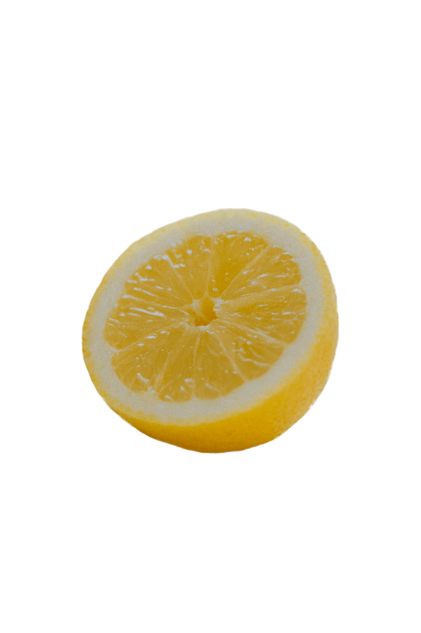 Lemon halved clipart photo