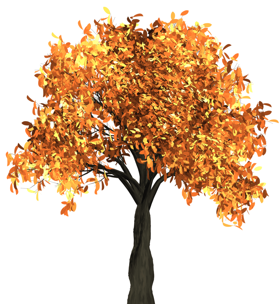 Autumn tree clipart image