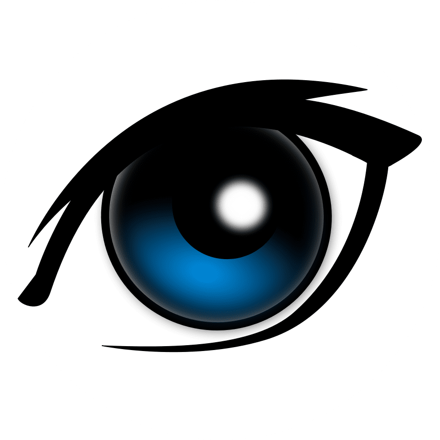 Cartoon eye clipart transparent