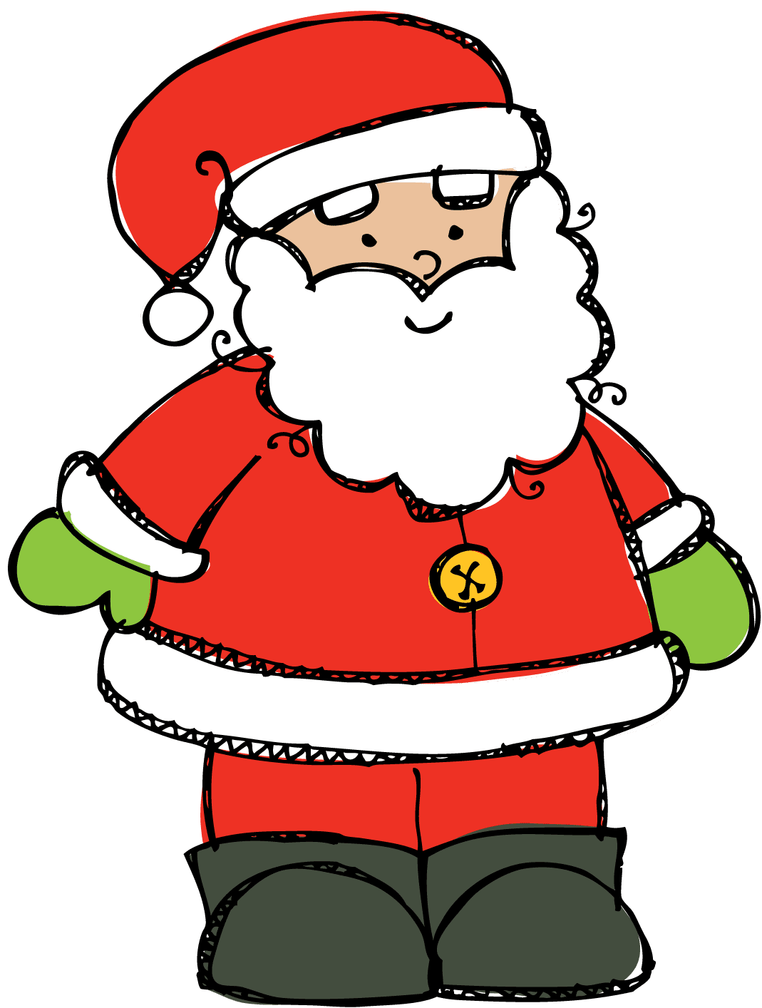 Holiday santa clipart photo