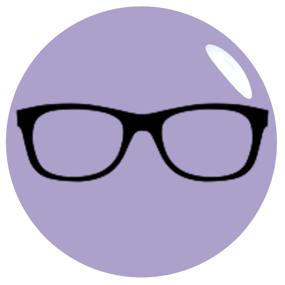 Glasses pin page clipart image 2