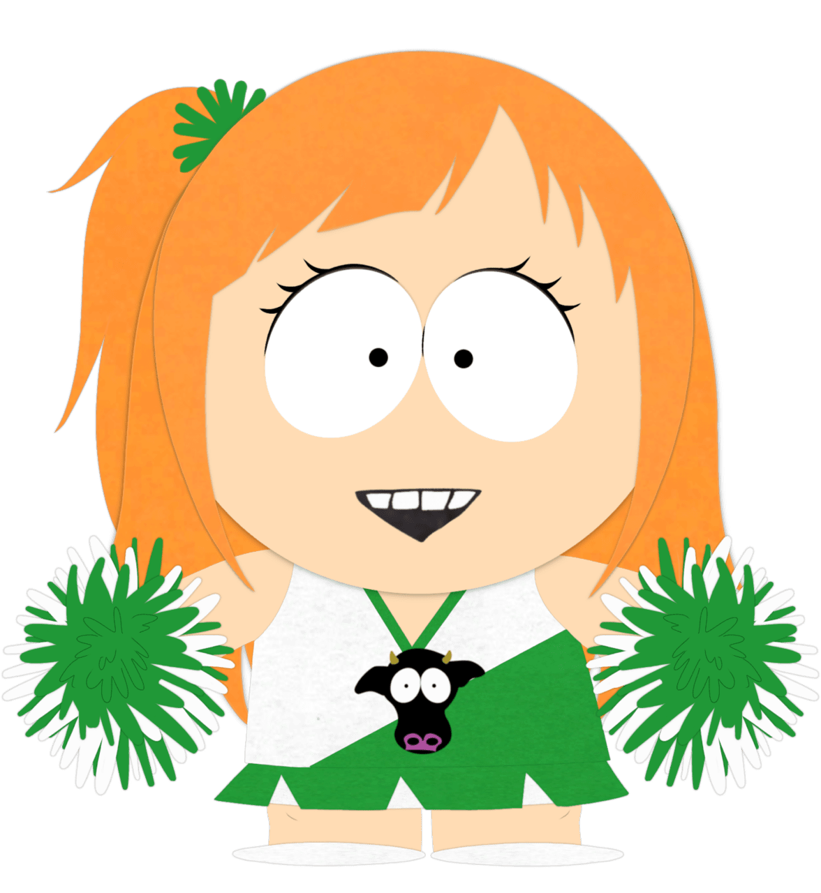 Leah kovacs as cheerleader clipart vector