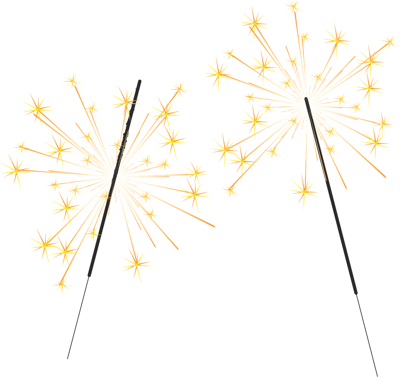 Fireworks sparklers fire spray vector graphic clipart