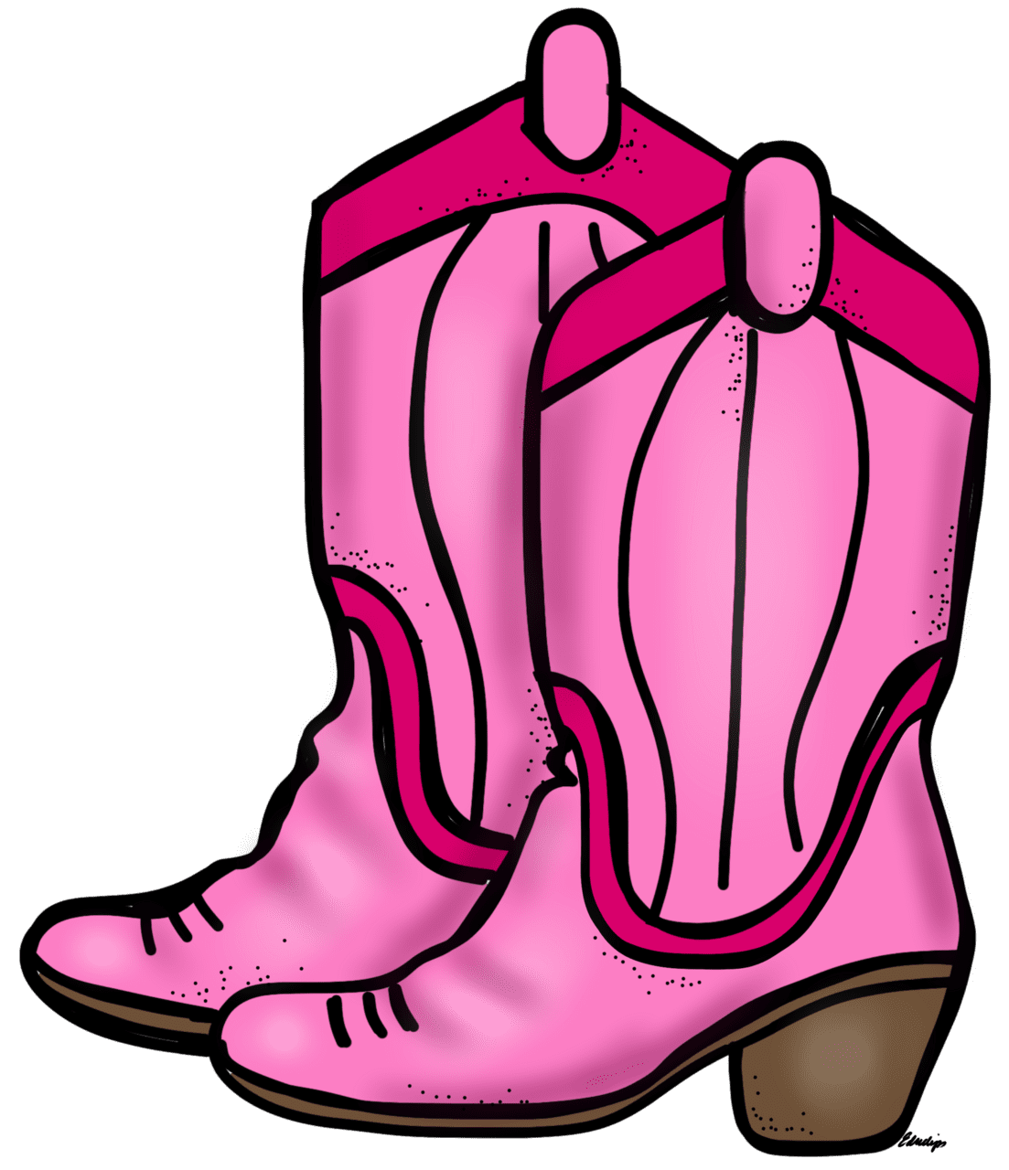 Cowboy boots pin page clipart picture 3