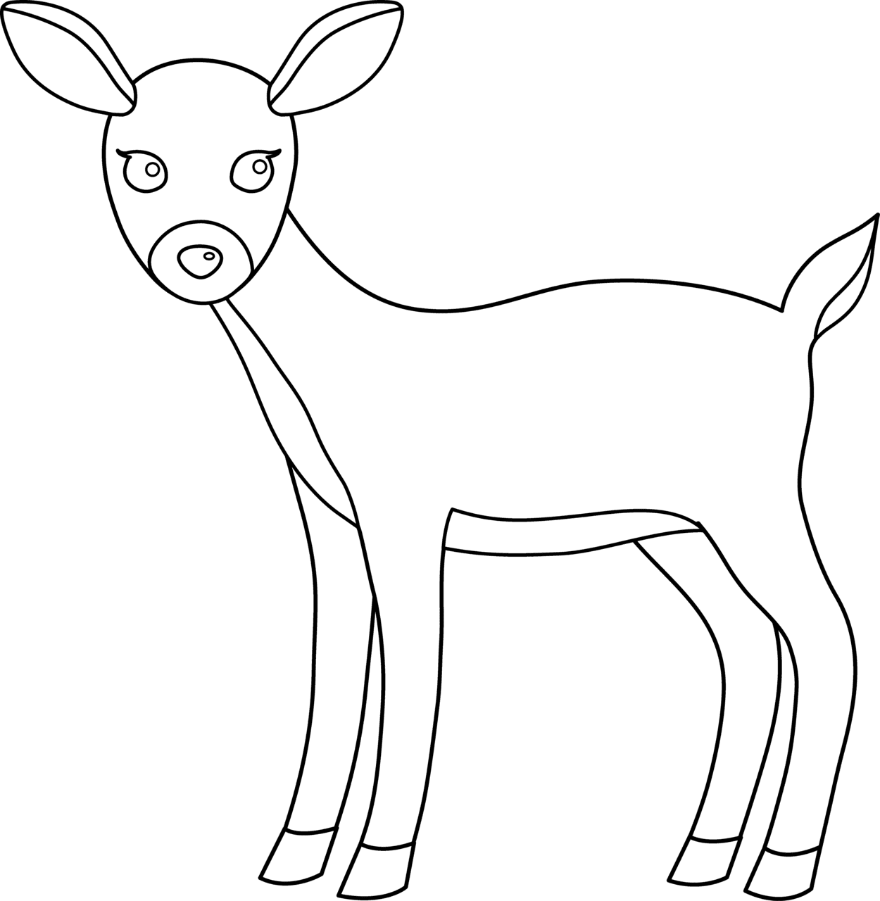 Deer pin page clipart photo