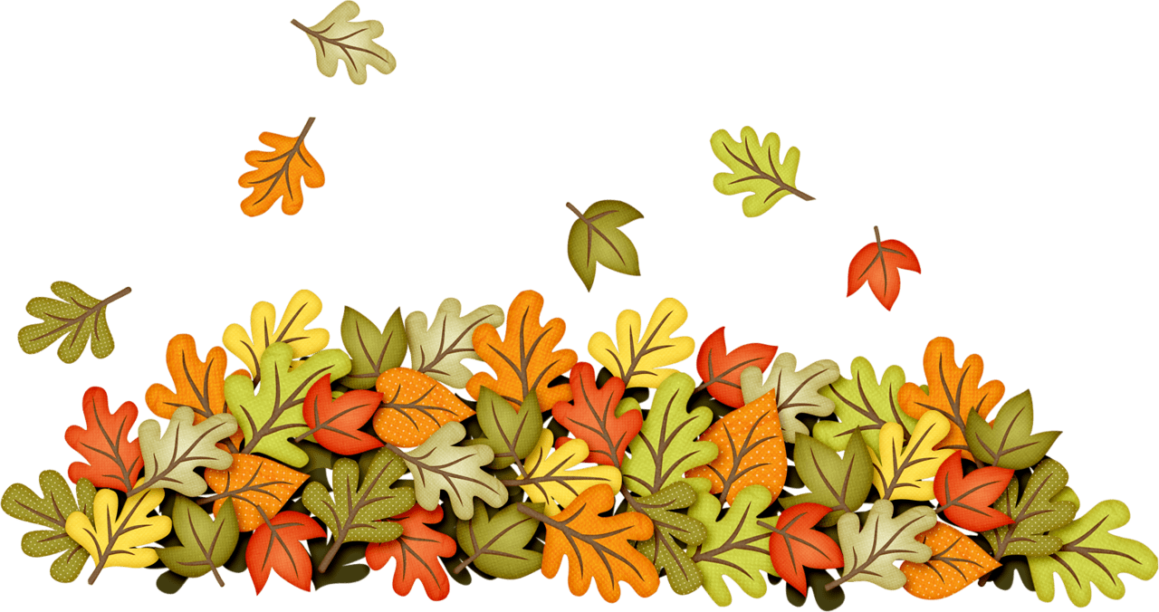 Autumn leaves clipart background