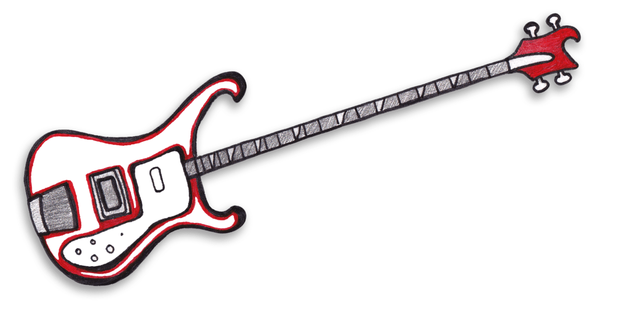 Bass guitar clipart panda images