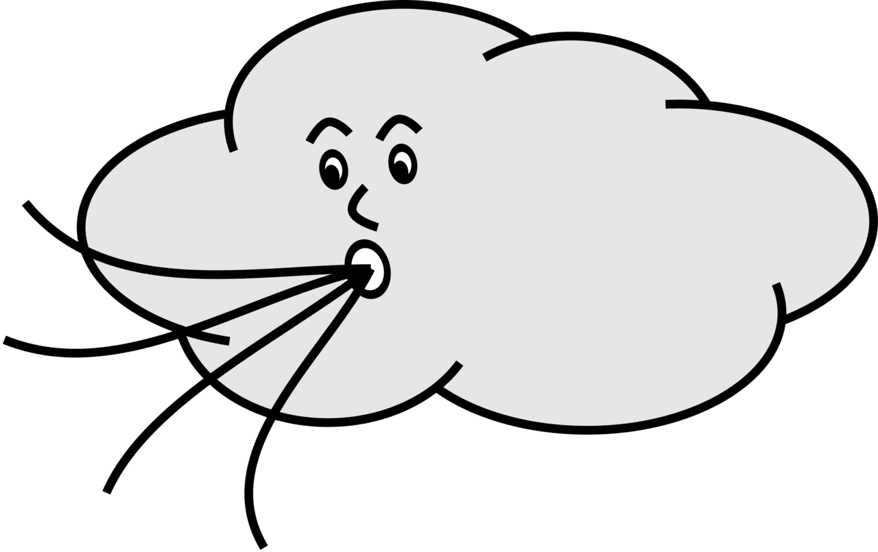 Clipart wind blowing cloud wikiclipart free