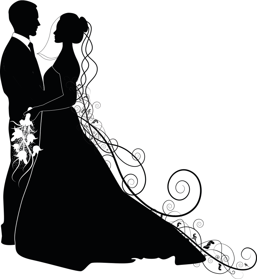 Pin by jeny chique boda imagenes wedding silhouette bride and groom couples clipart