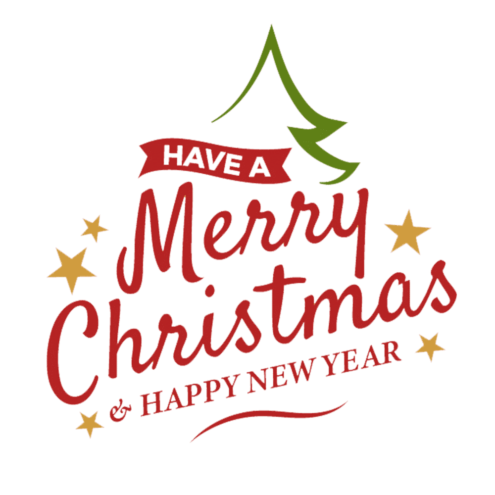 Cute merry christmas clipart for your holiday decorations vector