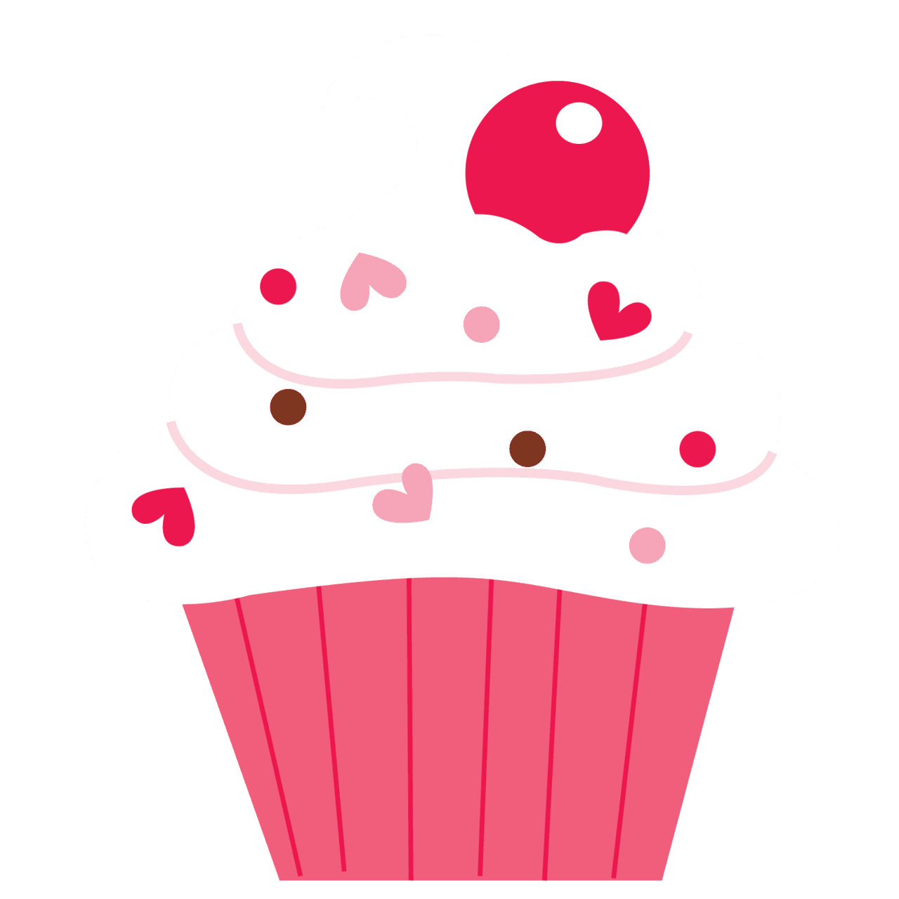 Cupcake scrapbook paper crafts valentine for kids clipart picture