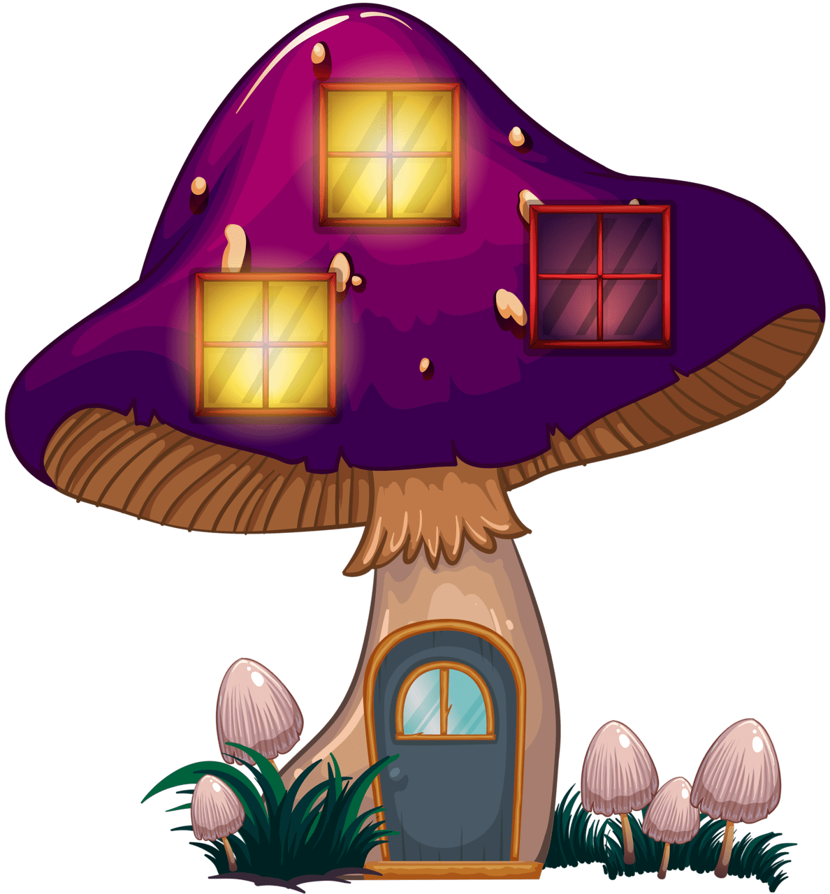 Mushroom house art therapy activities stuffed clipart free