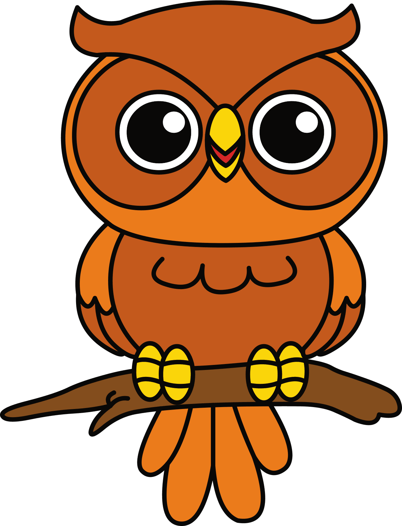 Owl page clipart vector