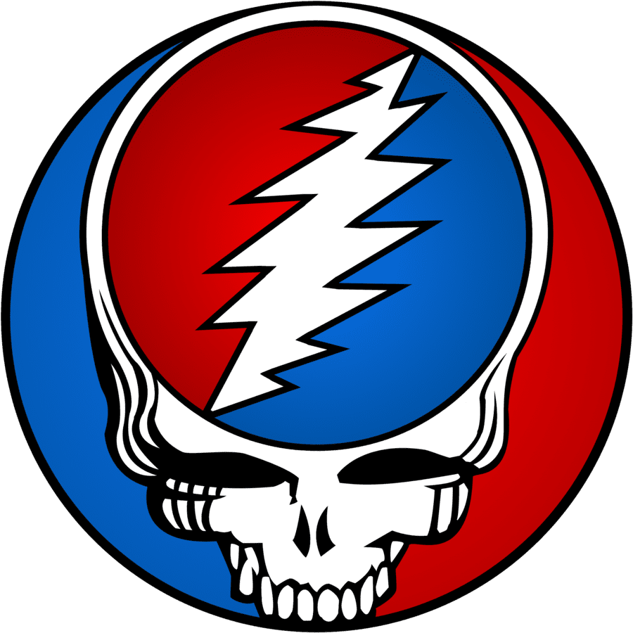 Skull grateful dead clipart background