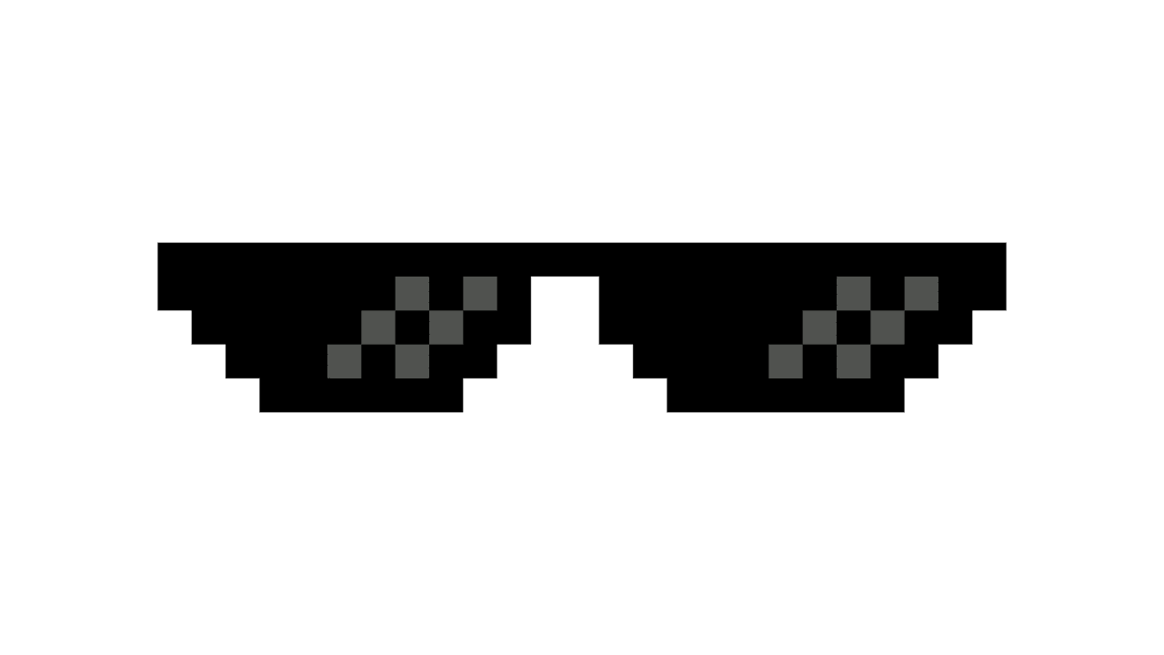 Thug life dark glasses stic clipart image