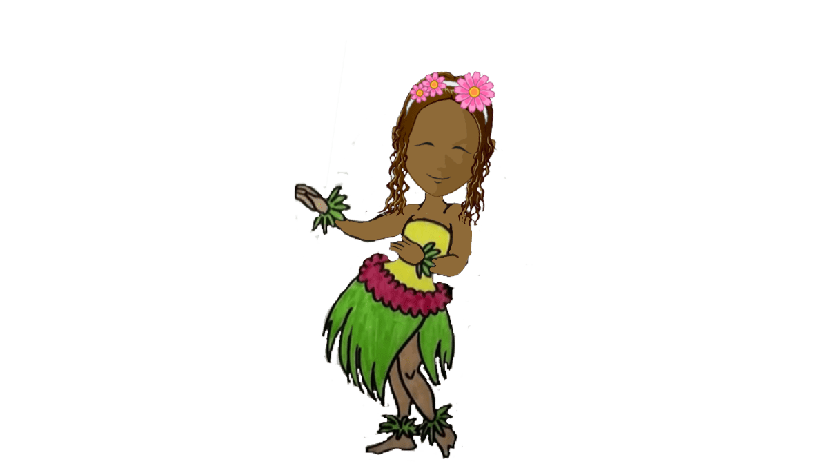 Skittyslovakia doing hula dance clipart photo