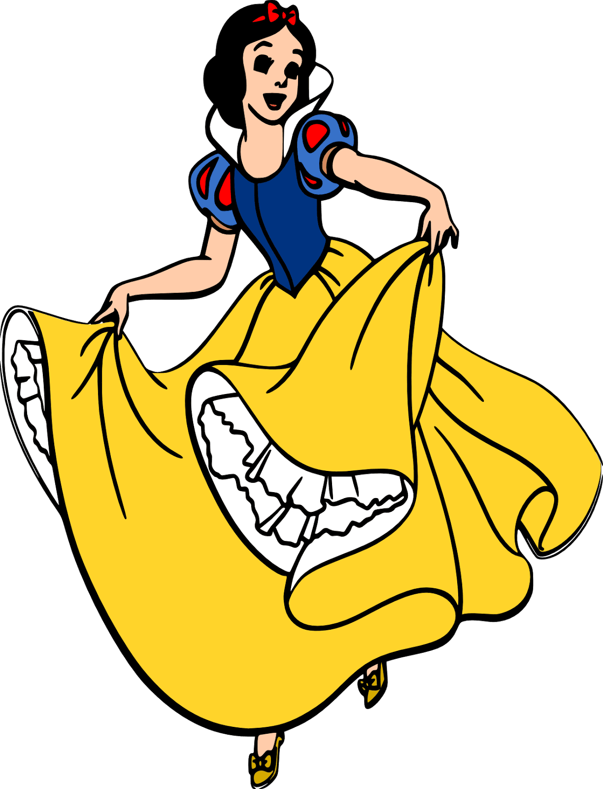 Snow white clipart free