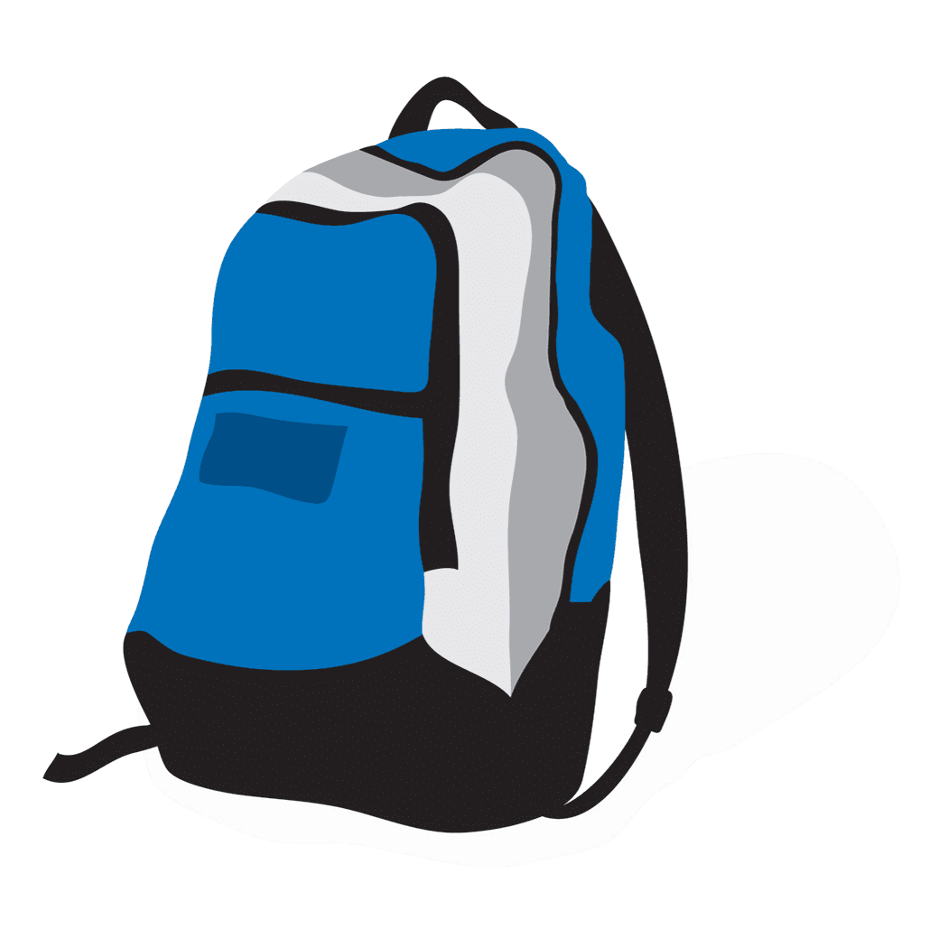 Backpack standard design bag clipart picture