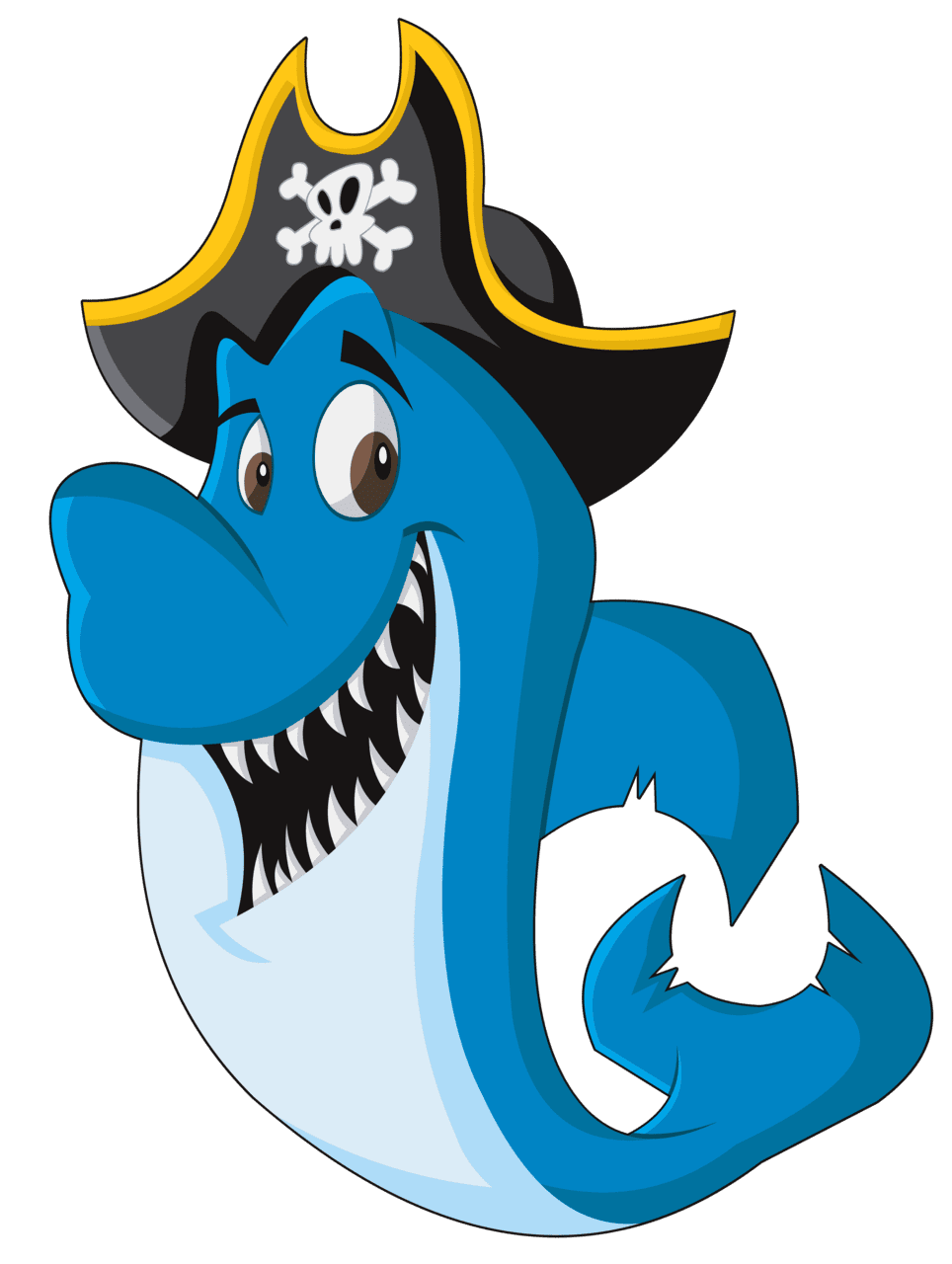 Shark page clipart free