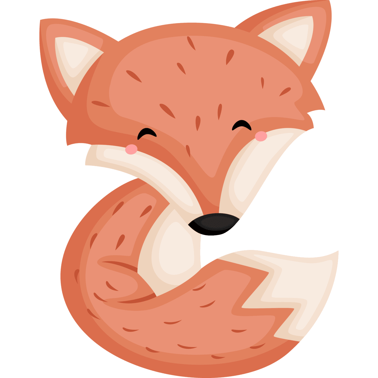 Fox pin page clipart vector 3