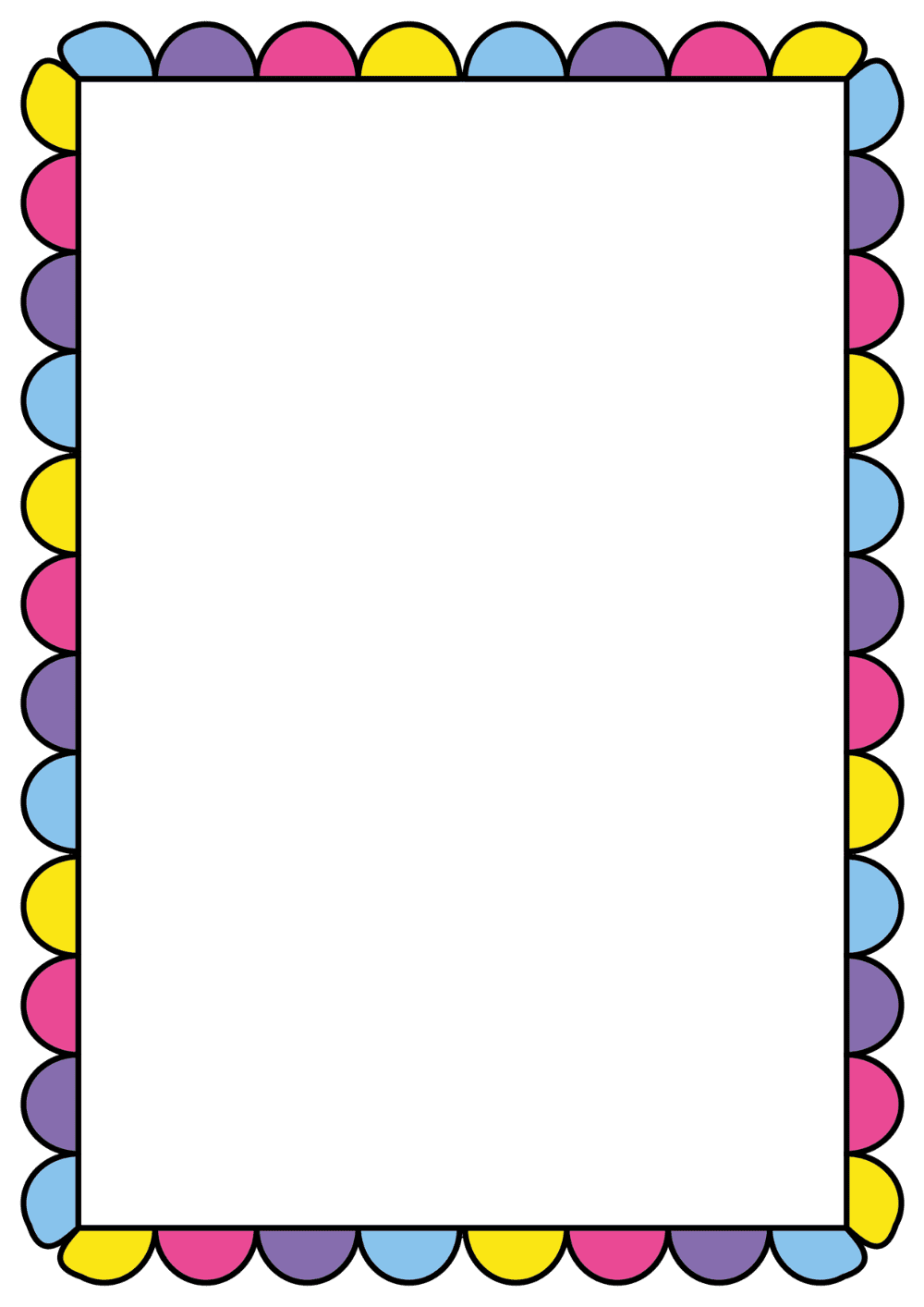 Border letter clipart frame for review image