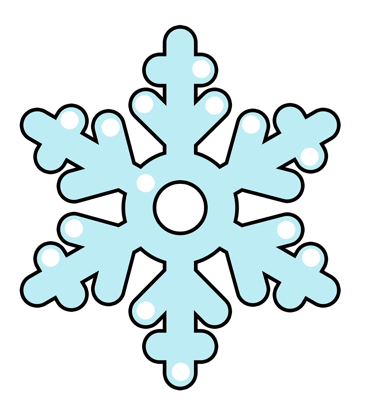 Snow triangle clipart picture